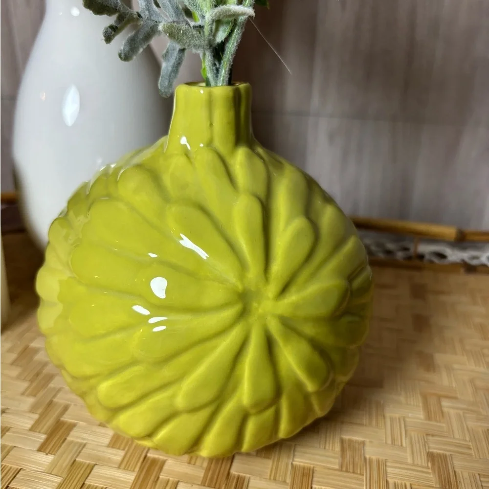 Studio B by Brenda Holzke Lime Green Vase